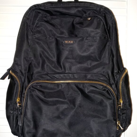 Tumi Handbags - Tumi Women's Calais Black Nylon Voyageur Tech Laptop Travel Backpack Medium size